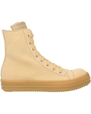 Rick Owens Trainers Textile Fibres - Natural