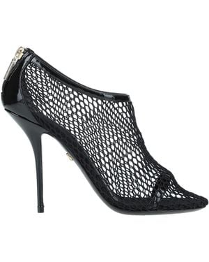 Dolce & Gabbana Ankle Boots Soft Leather, Textile Fibres - Black