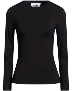 Alpha Studio T-Shirt Viscose, Elastane - Black