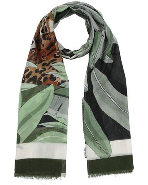 Franco Ferrari Scarf Cotton, Silk - Green