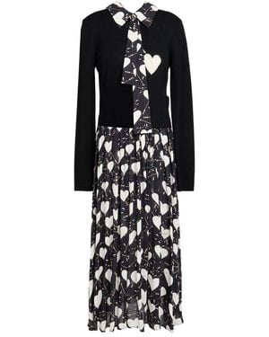 Elisabetta Franchi Midi Dress - Black