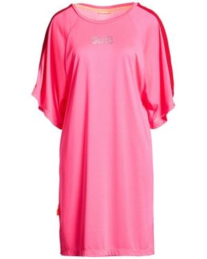 Suns Boards Fuchsia Mini Dress Cotton, Polyester - Pink