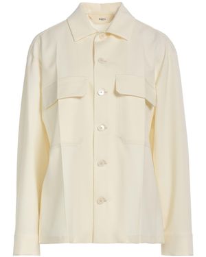 Barena Ivory Shirt Virgin Wool, Elastane - White