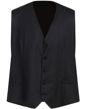 Canali Midnight Tailored Vest Wool - Black