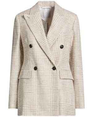 Eleventy Blazer Viscose, Wool, Linen - Natural