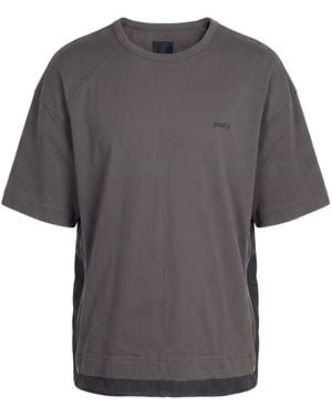 Juun.J Charcoal T-Shirt Cotton, Nylon - Grey