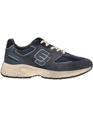 ENTERPRISE JAPAN Trainers Cow Leather, Calfskin, Textile Fibres - Blue