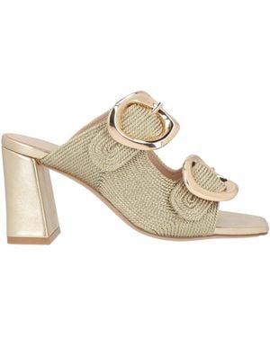 CafeNoir Sandals - Metallic