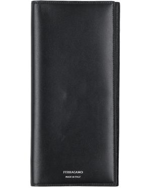 Ferragamo Wallet Calfskin - Black