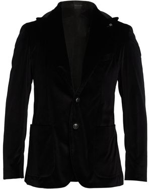 Tagliatore Blazer Cotton, Elastane - Black