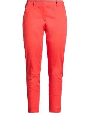 Cappellini By Peserico Trousers Cotton, Elastane - Red