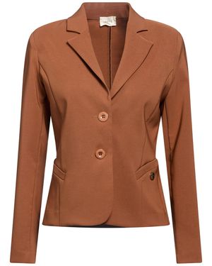 Toy G. Blazer Polyester, Elastane - Brown
