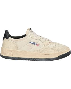 Autry Cream Trainers Leather - White
