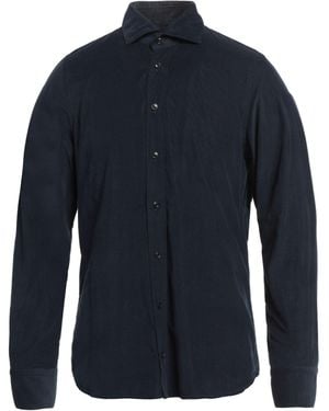 EDWARD COPPER Midnight Shirt Cotton - Blue