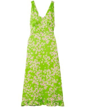 Faithfull the Brand Midi Dress Viscose - Green