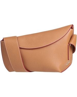 McQueen Tan Cross-Body Bag Leather - Natural