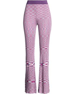 Etro Pants Silk, Polyamide, Elastane - Purple