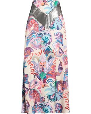 Rabanne Ivory Maxi Skirt Polyester, Aluminum - White