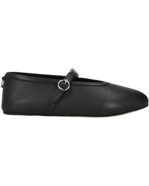 3Juin Ballet Flats Leather - Black