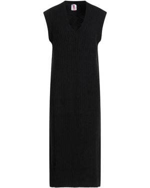 Kontatto Midi Dress Acrylic, Polyamide, Polyester, Wool, Viscose - Black