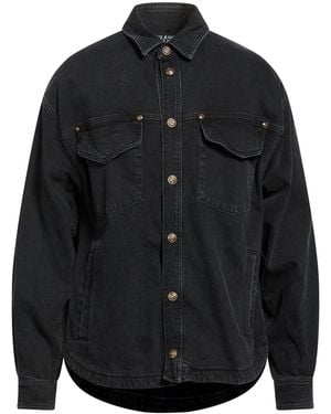 Versace Jeans Couture Denim Outerwear Cotton, Elastane - Black