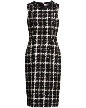 Carolina Herrera Midi Dress Viscose, Cotton, Metal Fiber - Black