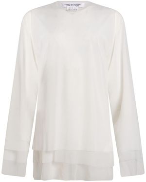 Comme des Garçons Top Polyester - White