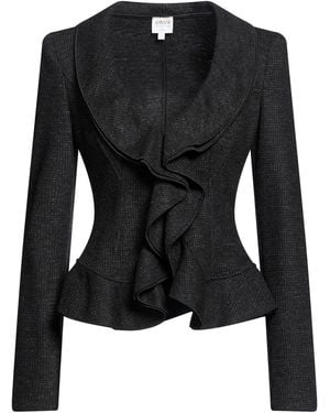Armani Collezioni Charcoal Jacket Wool - Black