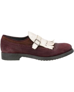 Moma Burgundy Loafers Leather - Purple