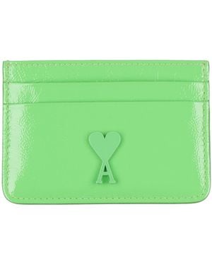 Ami Paris Cardholder Leather - Green