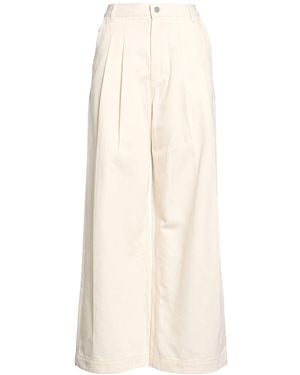 Theory Trousers Cotton, Lyocell - Natural
