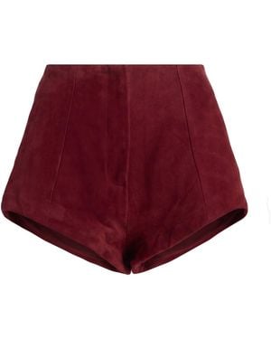 Amotea Shorts & Bermuda Shorts Leather - Red