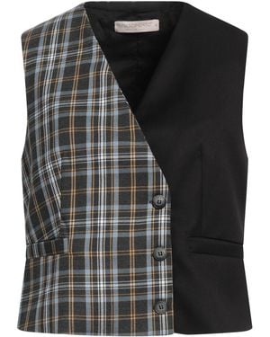 Rinascimento Tailored Vest Polyester, Viscose, Elastane - Black