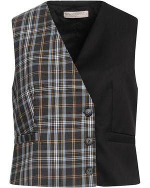 Rinascimento Tailored Vest Polyester, Viscose, Elastane - Black