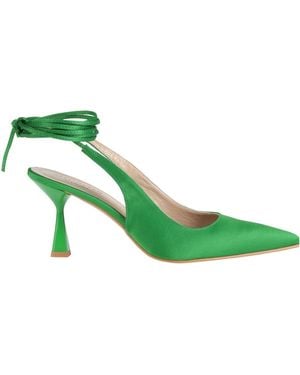 Rebel Queen Pumps Textile Fibers - Green