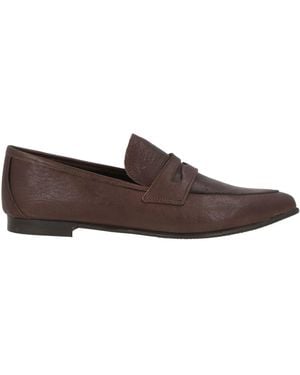 Divine Follie Dark Loafers Leather - Brown