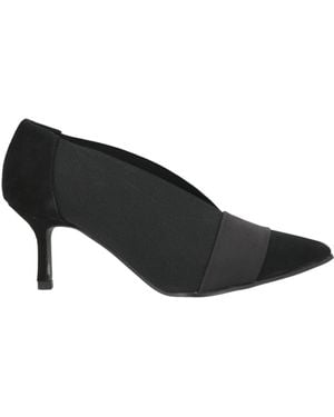 Daniele Ancarani Pumps Leather, Elastic Fibers - Black