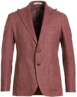 Tagliatore Blazer Linen, Cotton - Red