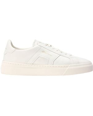 Santoni Sneakers Leather - Natural