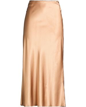 Roberto Collina Camel Maxi Skirt Silk, Elastane - Natural