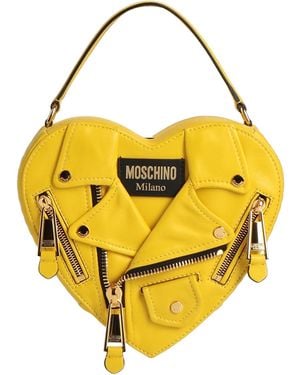 Moschino Handbag Leather - Yellow