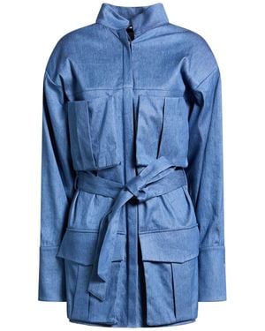 Batakovic Denim Outerwear Linen, Cotton, Elastane - Blue