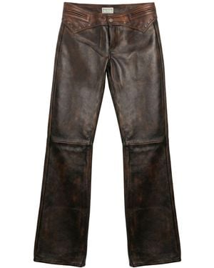 Guess Pants Cow Leather - Gray