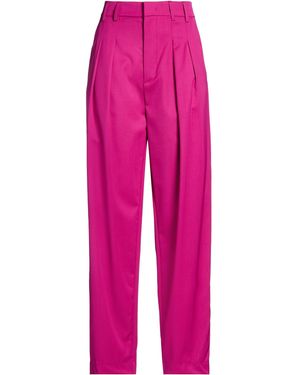 Dondup Fuchsia Trousers Virgin Wool, Elastane - Pink