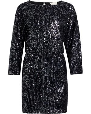 ViCOLO Mini Dress Polyester, Elastane - Black