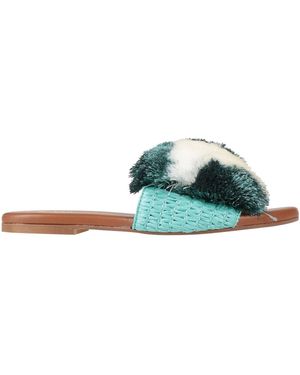 GIPSY ROSE Sandals Textile Fibers - Green