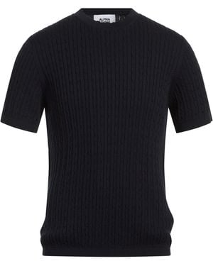 Alpha Studio Midnight Jumper Cotton - Black