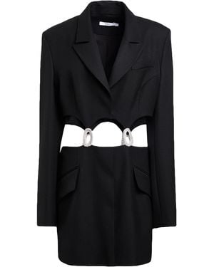 Safiyaa Mini Dress Virgin Wool - Black