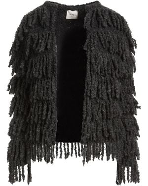 Alysi Crème Cardigan Acrylic, Mohair Wool, Wool, Polyamide - Black