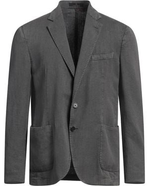 Santaniello Blazer Cotton, Ramie, Linen - Gray